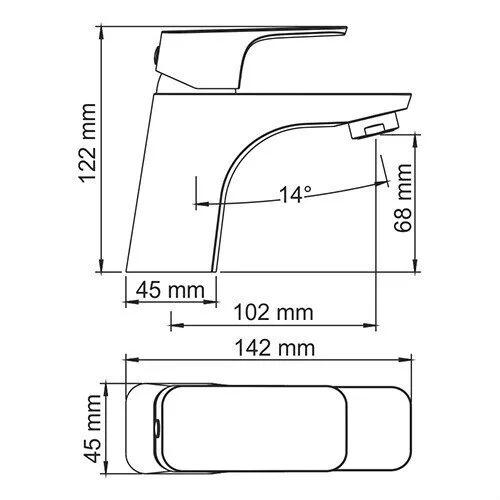 картинка Смеситель для умывальника WasserKRAFT Salm 2703 