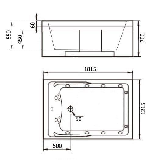 картинка Акриловая ванна Gemy G9061 B R 