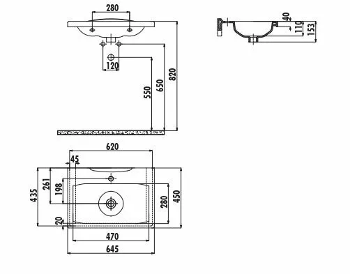 картинка Раковина Creavit LN165 LN165-00CB00E-0000 