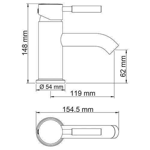 картинка Смеситель для умывальника WasserKRAFT Main 4105 