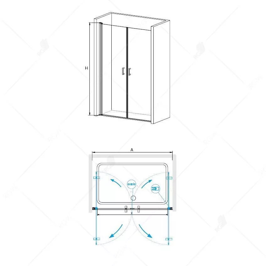 картинка Душевая дверь RGW LE-06 06120609-11 