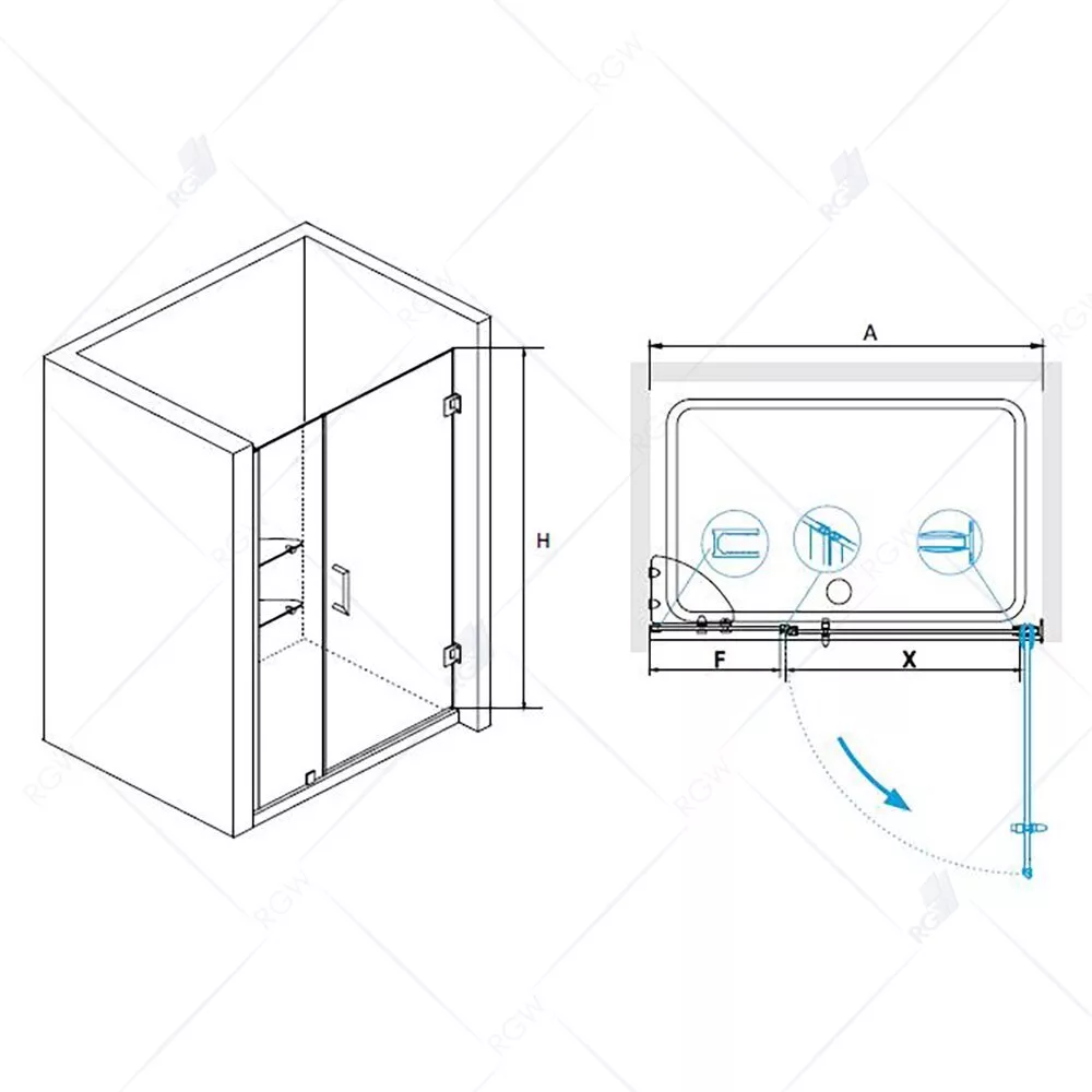 картинка Душевая дверь RGW HO-02 01060209-11 