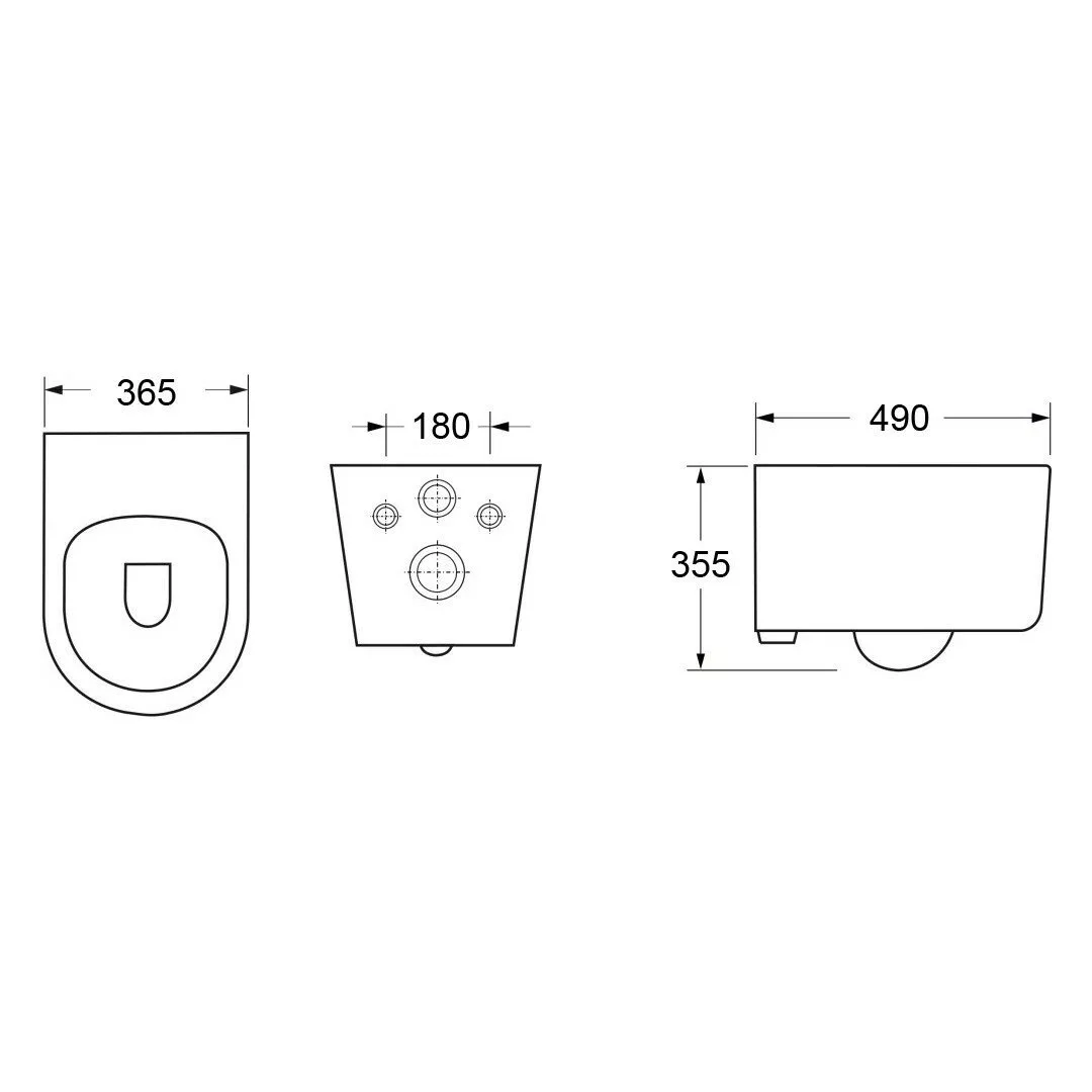 картинка Унитаз подвесной Cerutti SPA TANARO Aria безободковый, белый CT8910 