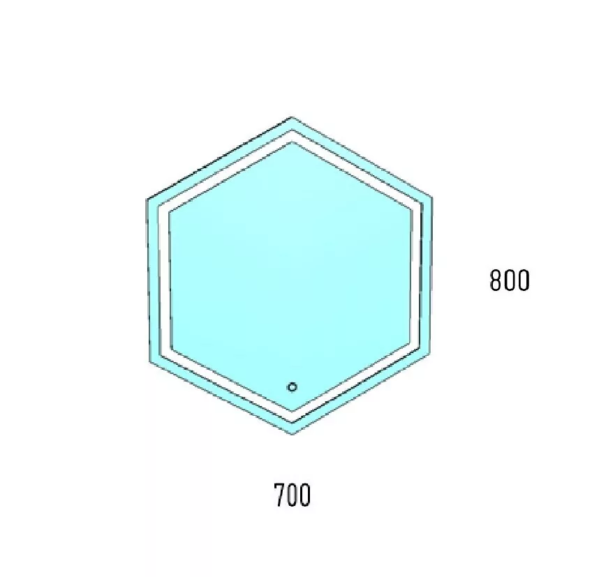 фото Зеркало Corozo LED Теор 700*800 сенсор 
