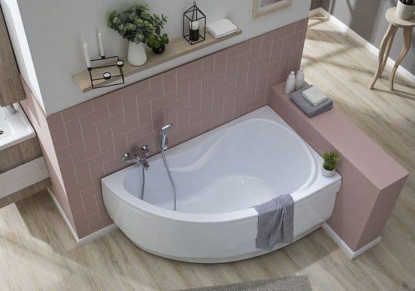 картинка Акриловая ванна Aquanet Maldiva 150x90 R с каркасом 