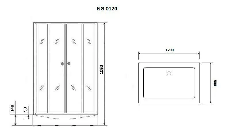 фото Душевой уголок Niagara NG-0120 