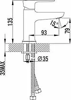 картинка Смеситель для раковины Lemark Basis LM3606C 