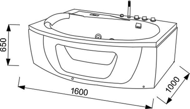 картинка Акриловая ванна Grossman GR-16010 L 