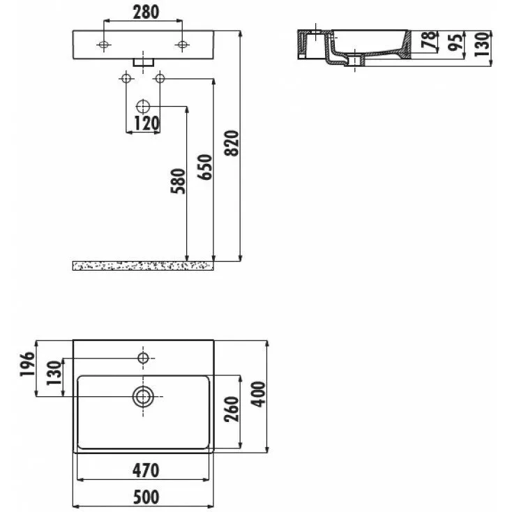 картинка Раковина Creavit NX242-H.00000 