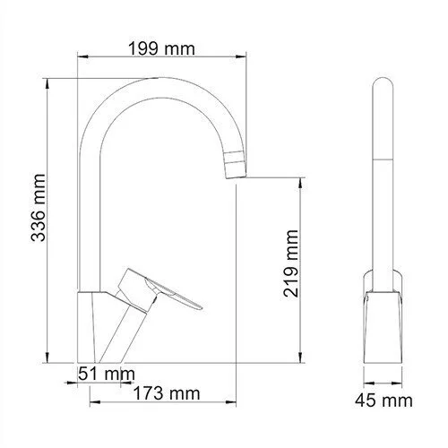 картинка Смеситель для кухни WasserKRAFT Leine 3507 