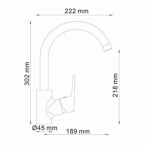 картинка Смеситель для кухни WasserKRAFT Lippe 4507 