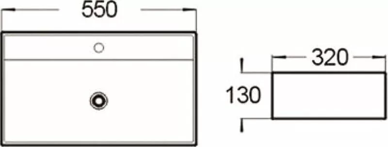 картинка Раковина керамическая SantiLine SL-1098 