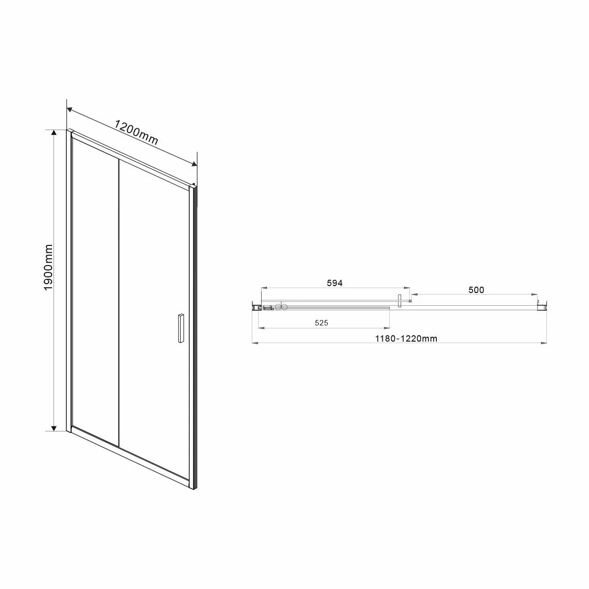 фото Душевая дверь Vincea Garda VDS-1G120CL 