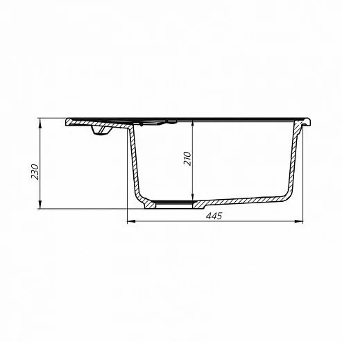 картинка Мойка кухонная из искусственного гранита IDDIS Kitchen G K17C621i87 