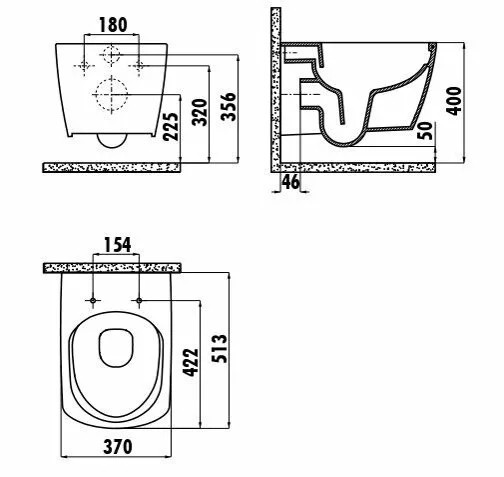 картинка Унитаз подвесной Creavit EG321-11CB00E-0000 