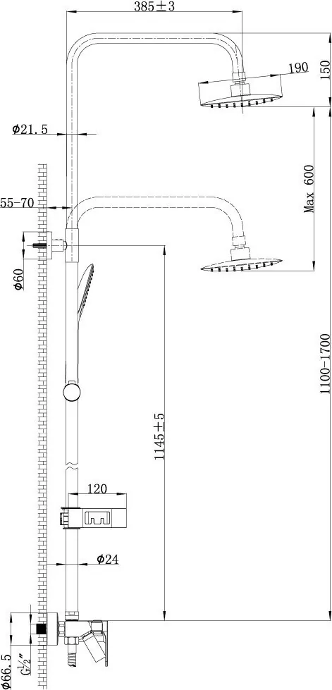 картинка Душевая стойка Lemark Tropic LM7002C 