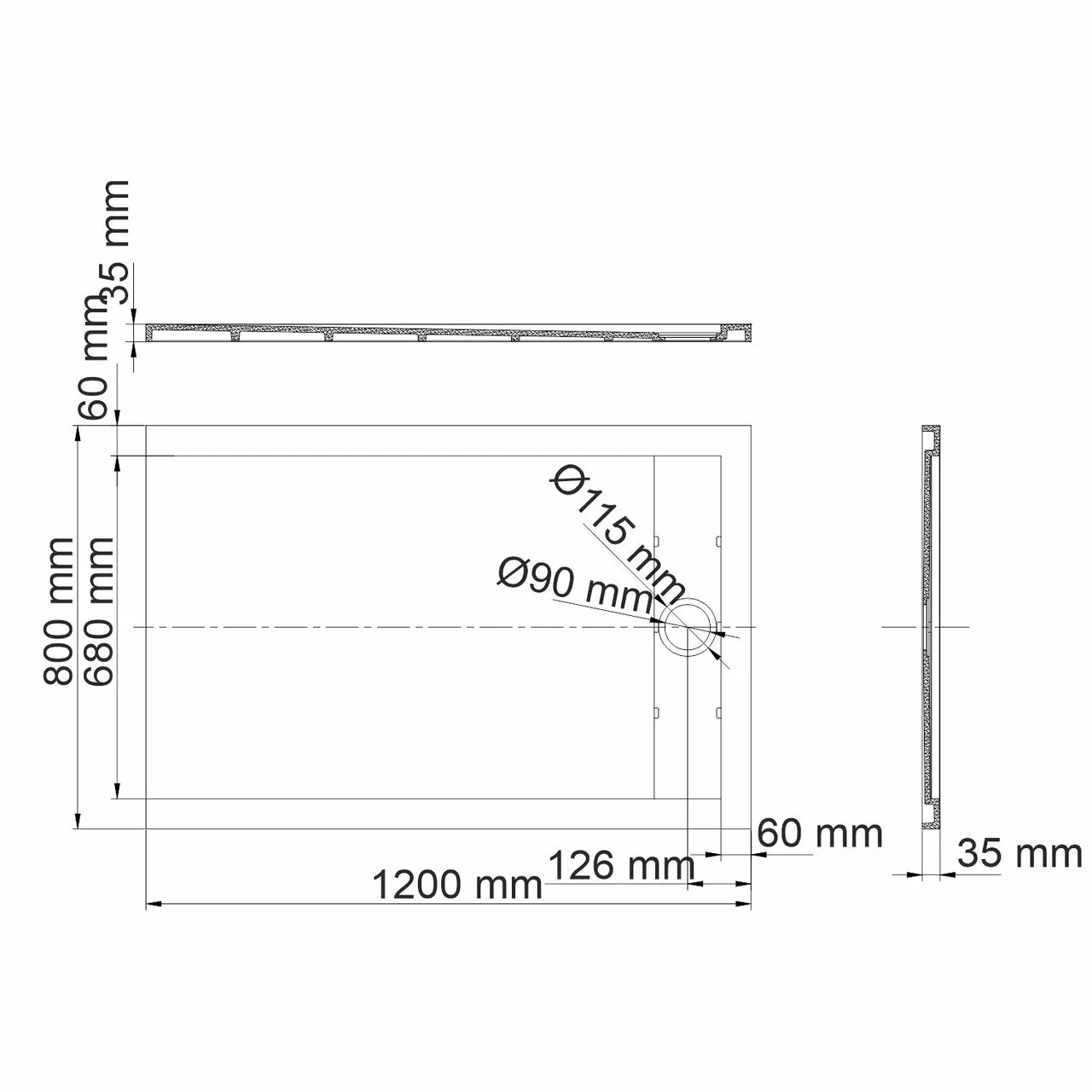 фото Душевой поддон WasserKRAFT 84T06 