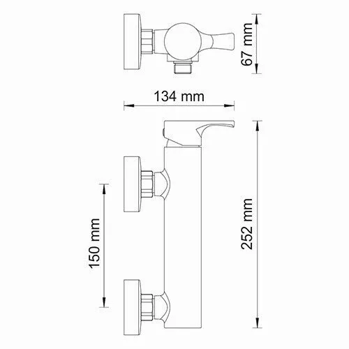 картинка Смеситель для душа WasserKRAFT Berkel 4802 