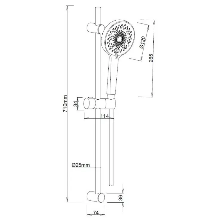 картинка Душевой гарнитур ESKO SSS712 