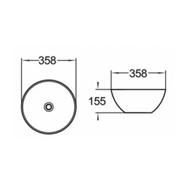 картинка Раковина Comforty 107 MB черная матовая 