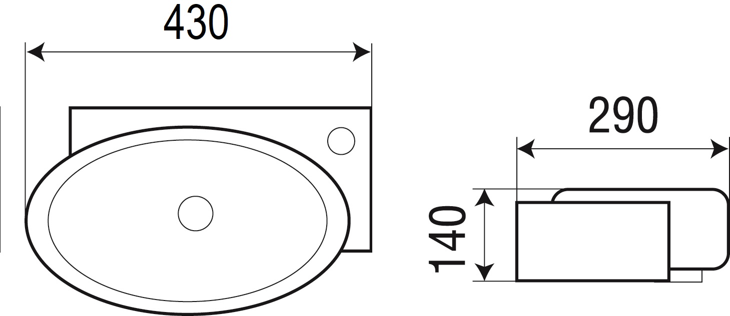 картинка Раковина WeltWasser WW AISBACH 5011-R 