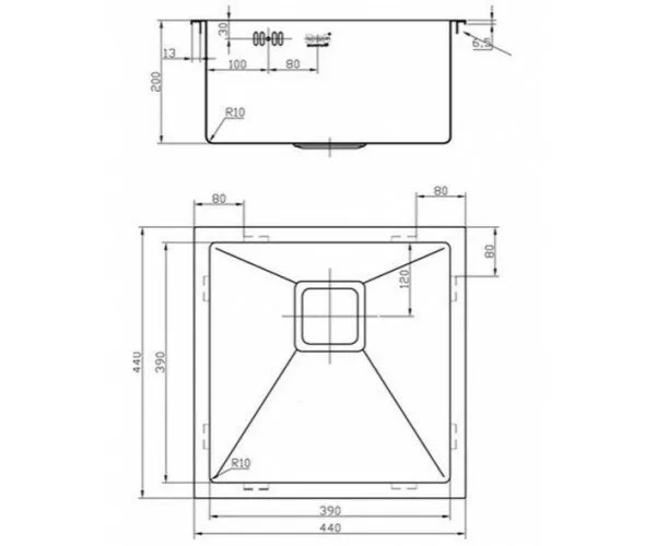 картинка Кухонная мойка ZORG Inox PVD SZR-44 BRONZE 