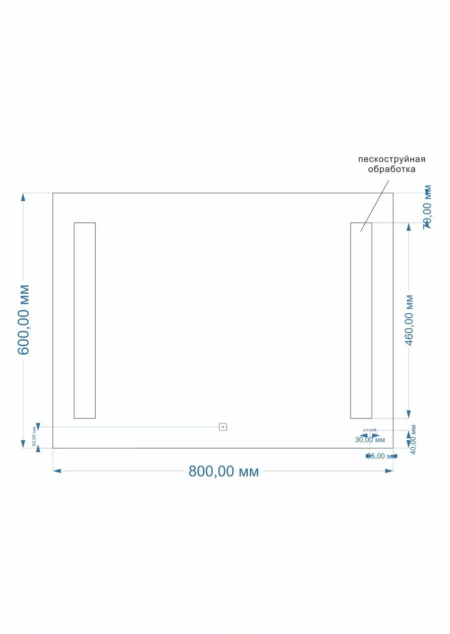 фото Зеркало Cersanit LED 020 BASE 80 