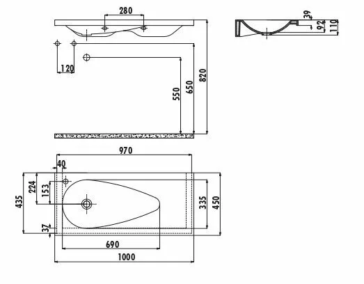 картинка Раковина Creavit TP101-00CB00E-0000 