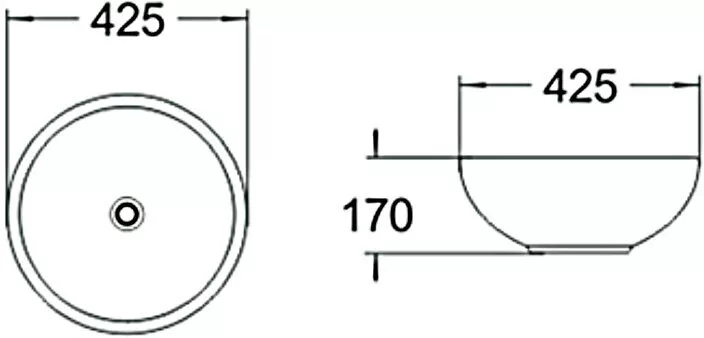 картинка Раковина керамическая SantiLine SL-1065 