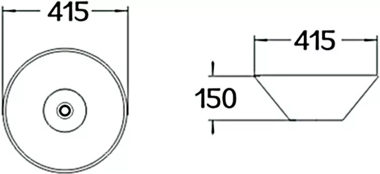 картинка Раковина керамическая SantiLine SL-1068 